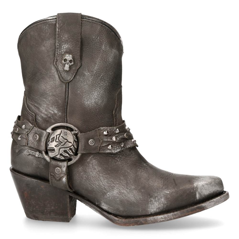 New Rock - M-WSTM005-S1 Stiefeletten - Silberfarben/Schwarz